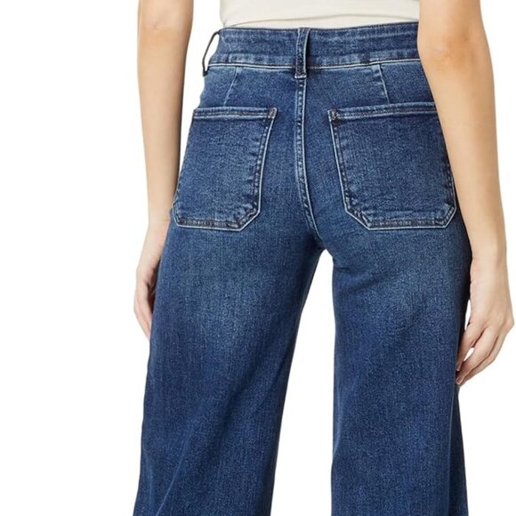 KUT FROM THE KLOTH Sz 8 Meg Wide Leg Cropped Jeans - Picture 8 of 14